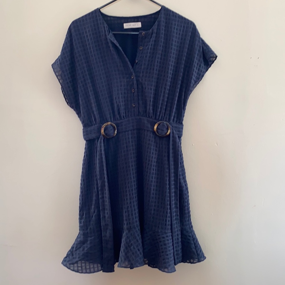 Waffle texture dress